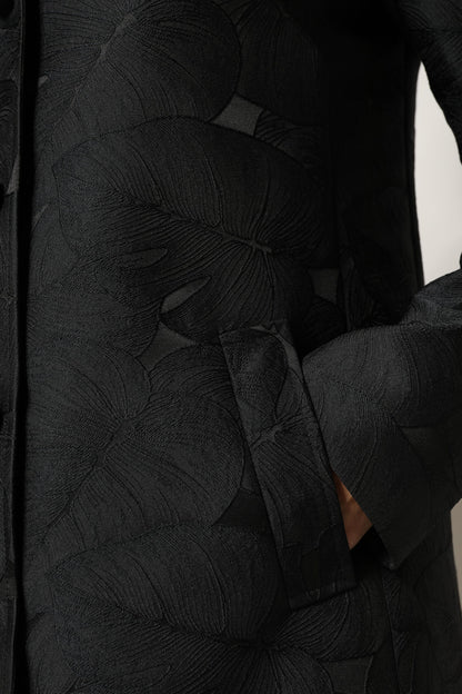 Dolce & Gabbana Women's Single Breasted Polyester & Nylon Trench Coat - Black