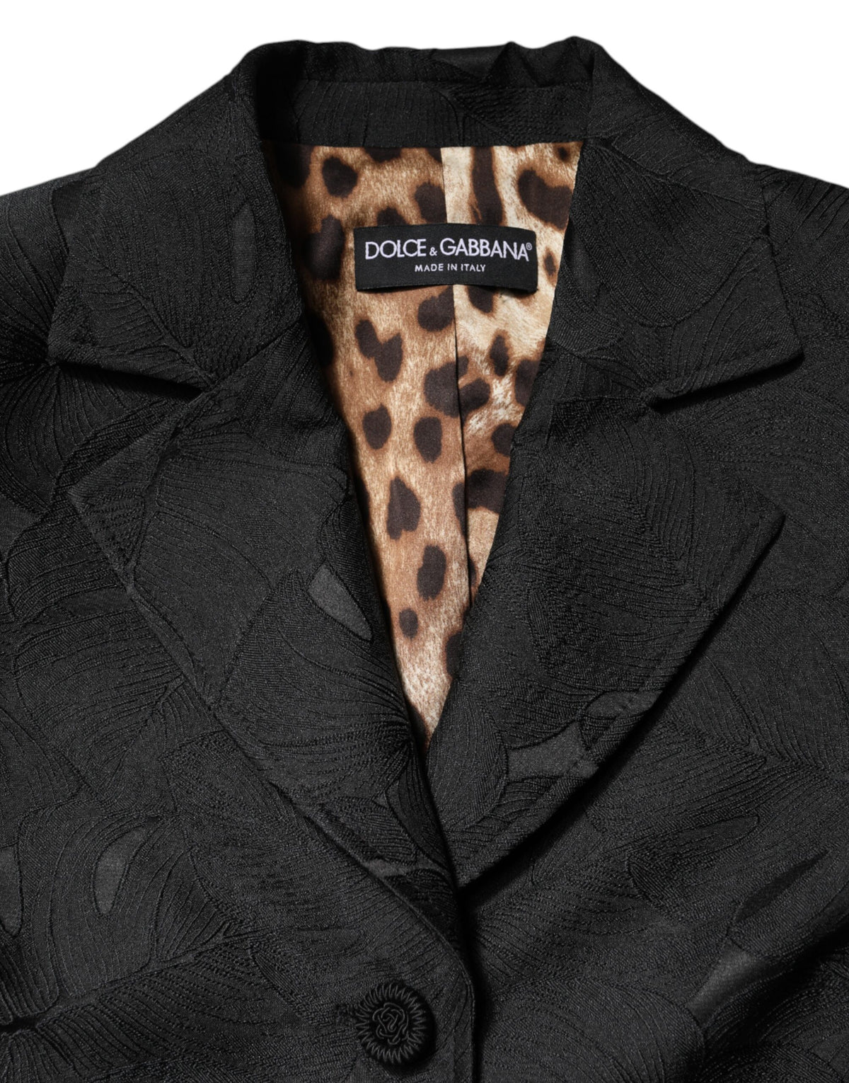 Dolce & Gabbana Women's Single Breasted Polyester & Nylon Trench Coat - Black