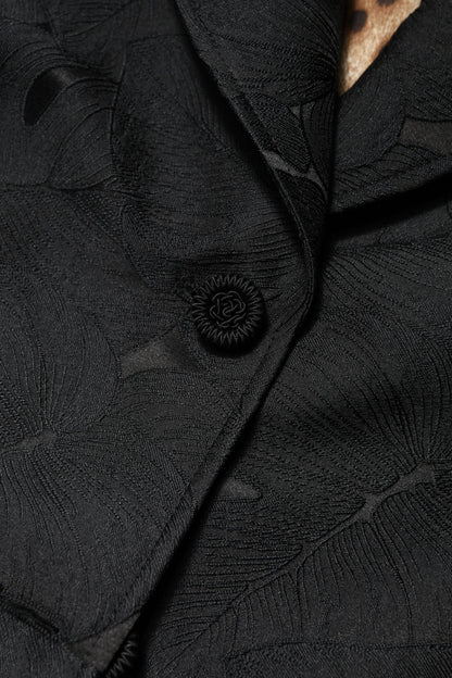 Dolce & Gabbana Women's Single Breasted Polyester & Nylon Trench Coat - Black
