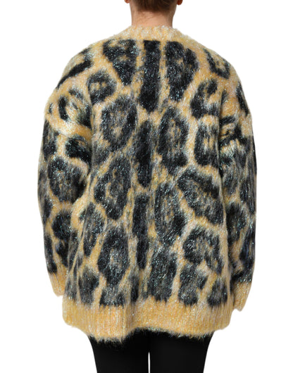 Dolce & Gabbana Women's Crew Neck Virgin Wool Silk Mohair & Polyester Sweater - Multicolor