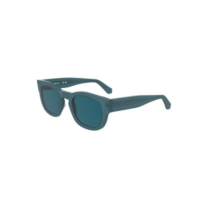 Calvin Klein Blue Acetate Women Sunglass