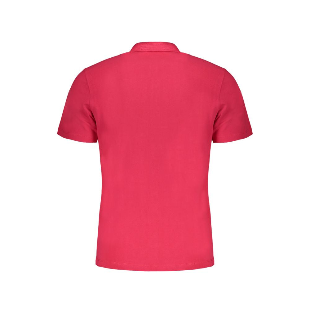 Polo Shirt by Napapijri for men in cotton pink showcases a sharp silhouette, detailed with a refined and sharp for a sophisticated finish.