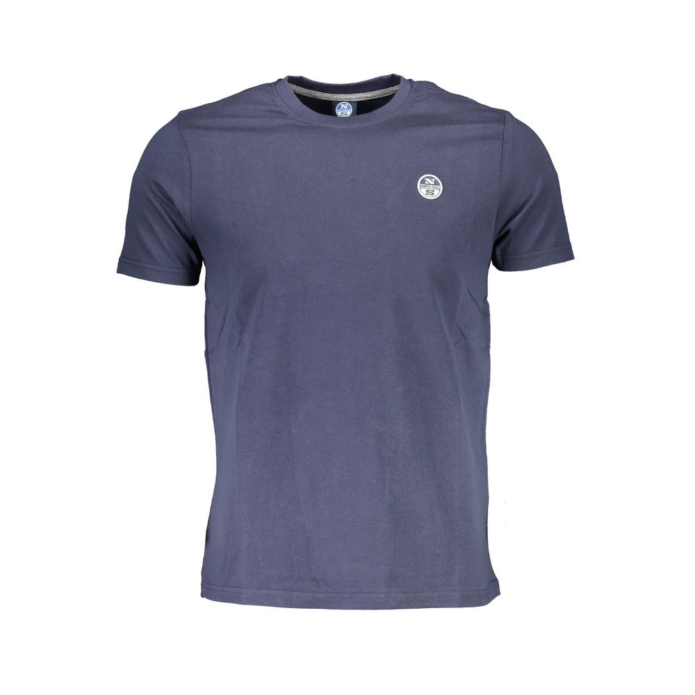 T-Shirt by North Sails for men in cotton blue showcases a chic silhouette, artfully detailed with a chic crew neckline and for a chic finish.