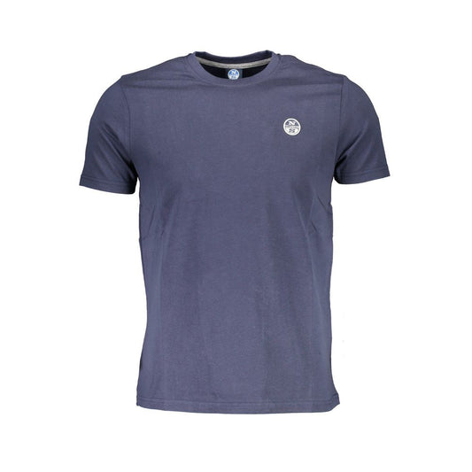 T-Shirt by North Sails for men in cotton blue showcases a chic silhouette, artfully detailed with a chic crew neckline and for a chic finish.
