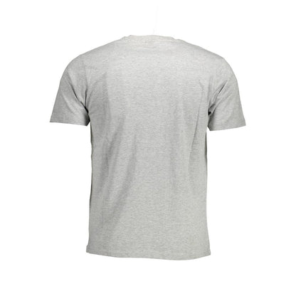 Chic Gray Crew Neck Statement Tee