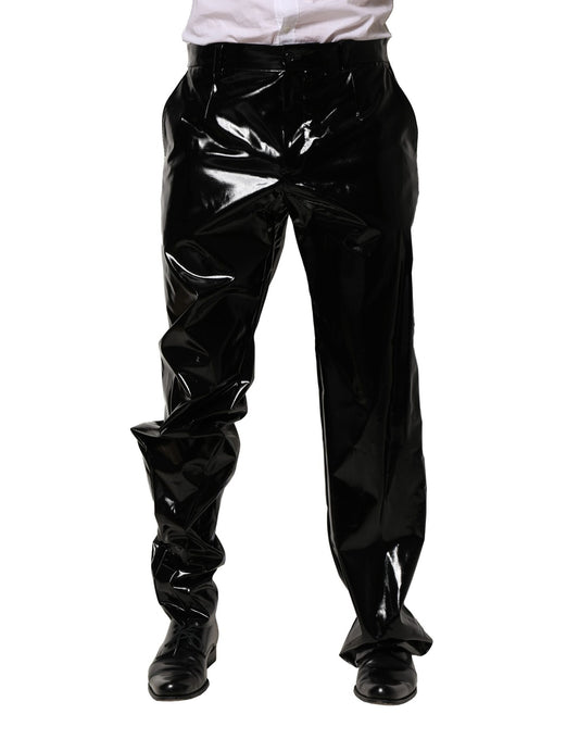 Dolce & Gabbana Men's Straight Stretch Nylon Jeans - Black