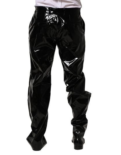 Dolce & Gabbana Men's Straight Stretch Nylon Jeans - Black