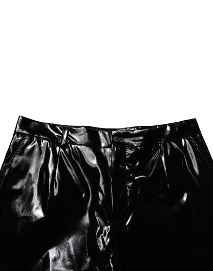 Dolce & Gabbana Men's Straight Stretch Nylon Jeans - Black