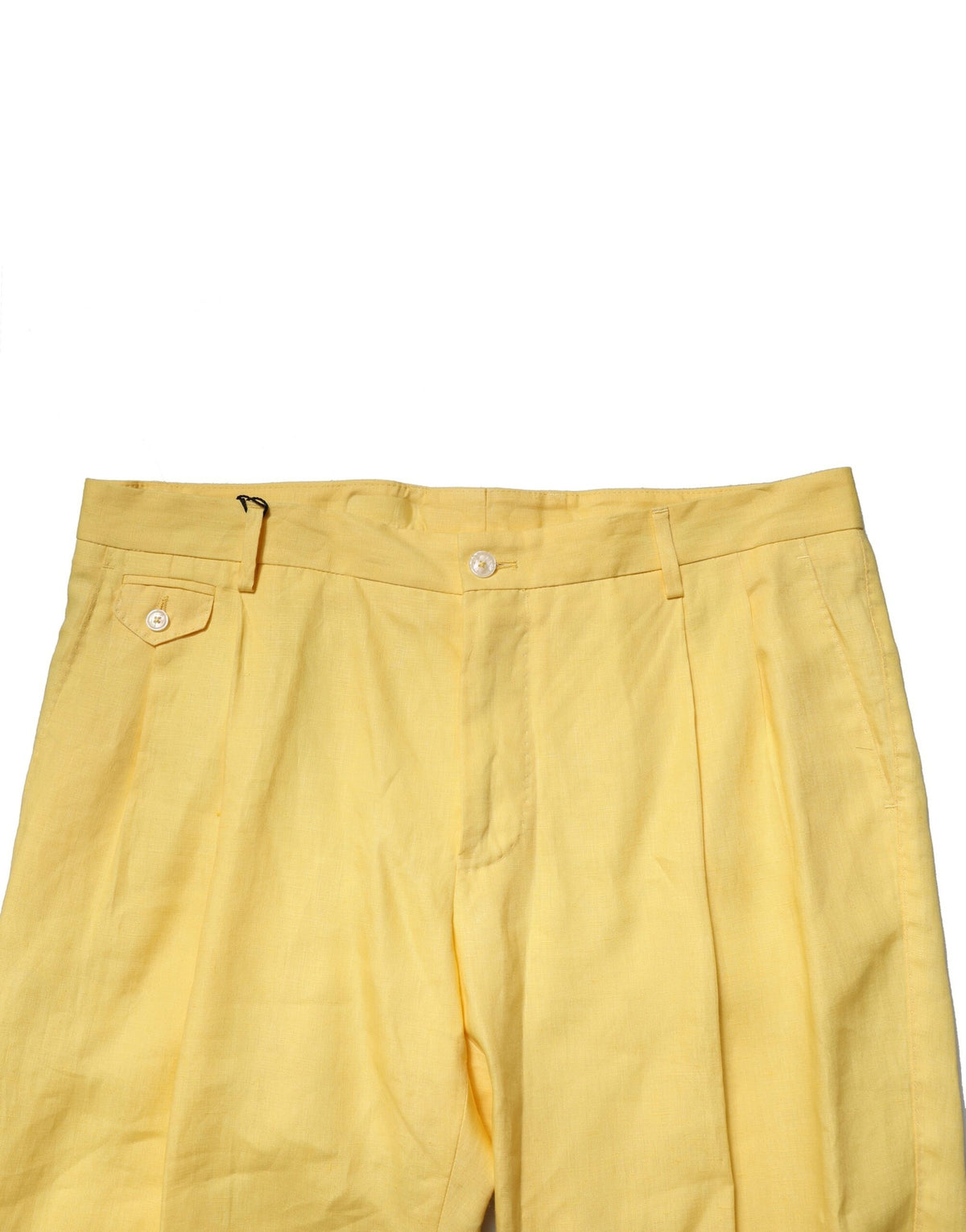 Dolce & Gabbana Men's Tapered Leg Flax Jeans - Yellow