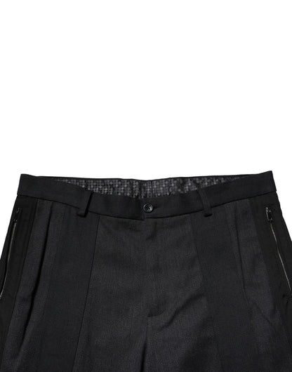 Dolce & Gabbana Men's Regular Fit Slim Stretch Cotton Nylon & Silk Jeans - Black