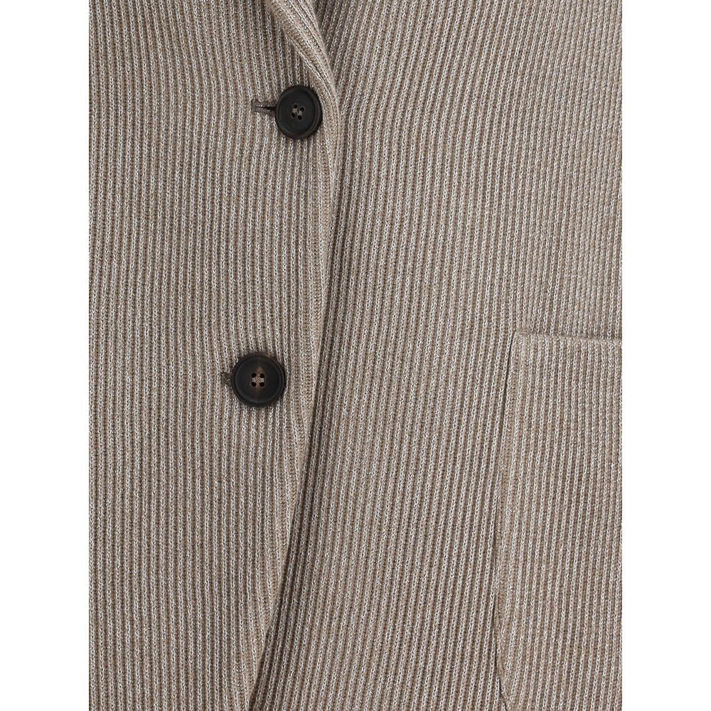 Brunello Cucinelli Ribbed deisgn lurex Jacket