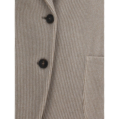 Brunello Cucinelli Ribbed deisgn lurex Jacket