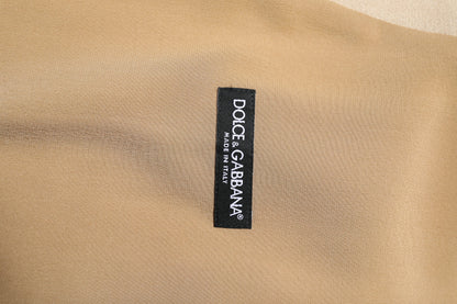 Dolce & Gabbana Men's Single Breasted Linen Silk & Viscose Vest - Beige