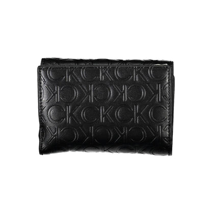 Calvin Klein Black Polyethylene Leather Effect Women Wallet