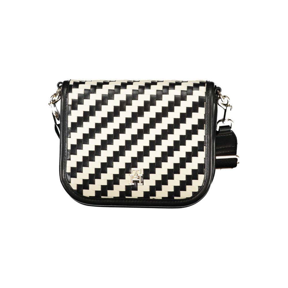 Tommy Hilfiger City Jagged Stripe Black & White Crossbody Handbag