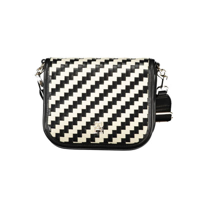 Tommy Hilfiger City Jagged Stripe Black & White Crossbody Handbag