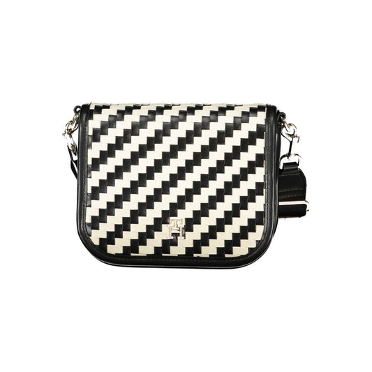 Tommy Hilfiger City Jagged Stripe Black & White Crossbody Handbag