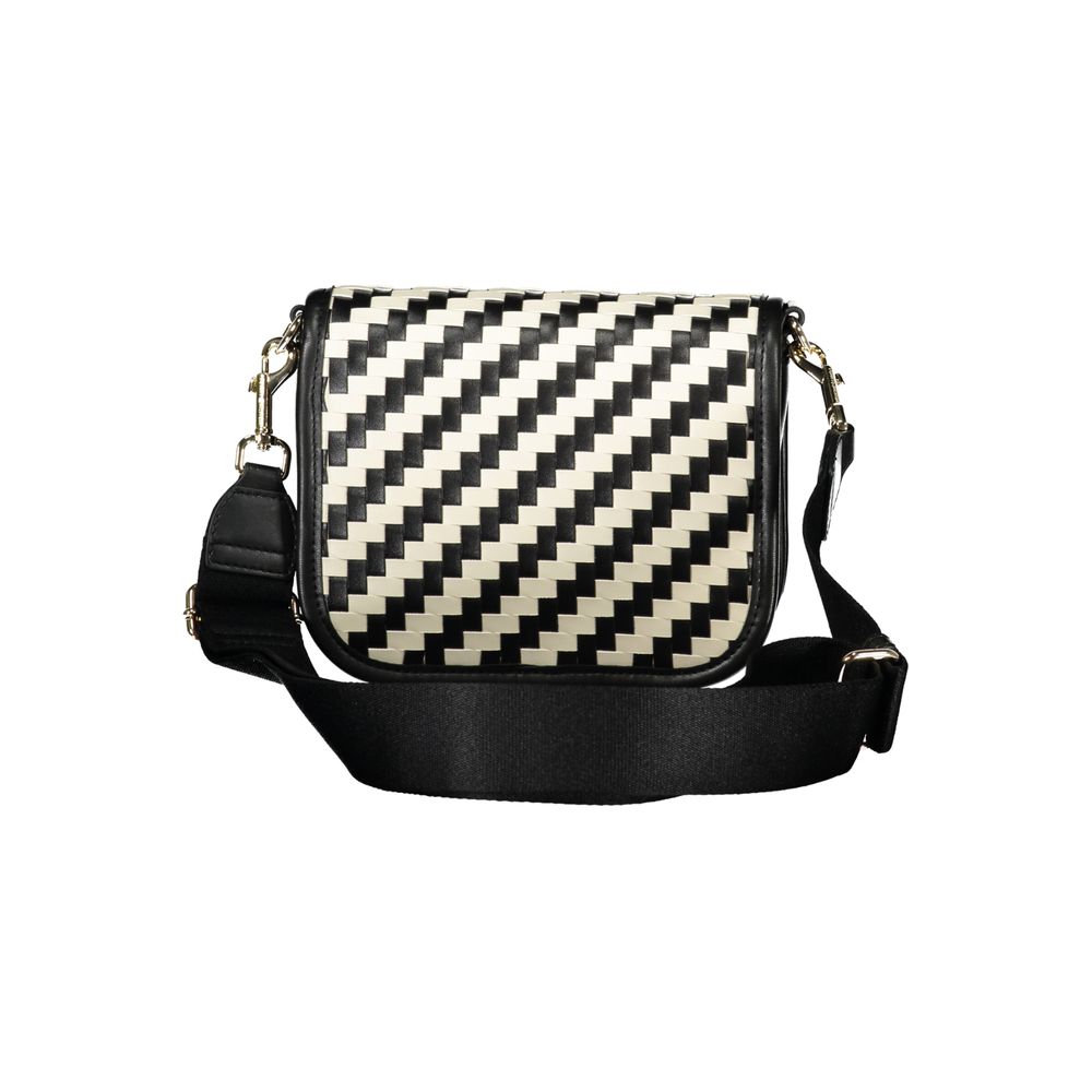 Tommy Hilfiger City Jagged Stripe Black & White Crossbody Handbag