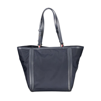 Tommy Hilfiger Blue Polyester Shopper Handbag