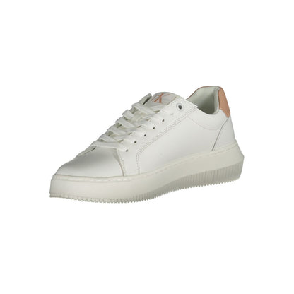 Sneakers by Calvin Klein for women in polyester polyethylene leather pink, white & print features an sumptuous design from the Women's Fashion Polyester Polyethylene Leather Sneakers collection, highlighting a sumptuous fashion style for a premium, high-fashion look.