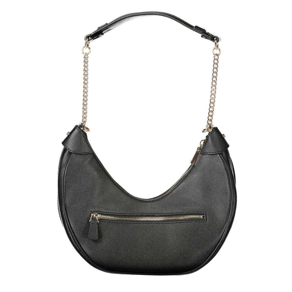 Handbag by Guess Jeans for women in polyethylene black features a refined silhouette, showcasing a secure zipper, organized external-pockets & internal-pockets, and versatile handle for a refined finish.