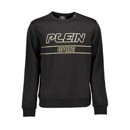 Sweatshirt by Plein Sport for men in cotton polyester canvas black & print presents a smart casual silhouette, featuring a smart casual crew neckline and for a sophisticated look.
