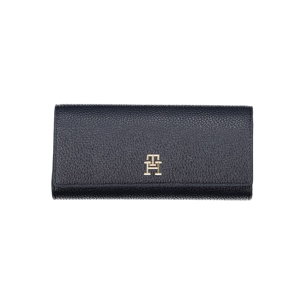Tommy Hilfiger Blue Polyethylene Leather Effect Women Wallet