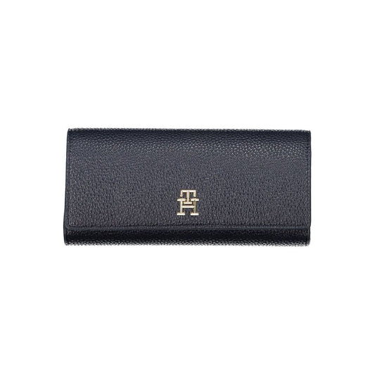 Tommy Hilfiger Blue Polyethylene Leather Effect Women Wallet