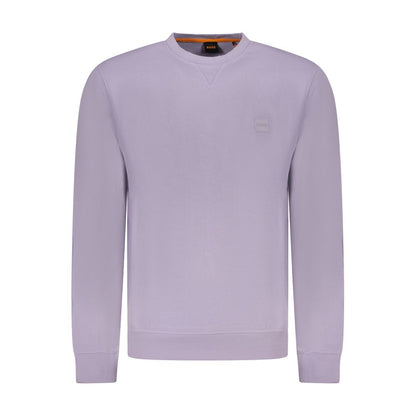 Hugo Boss Purple Cotton Sweater