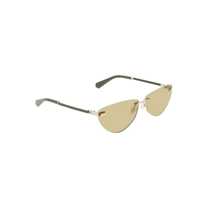 Sunglasses by Calvin Klein for women in metal and green presents a sumptuous silhouette, featuring green coloured frame and with for a sumptuous look.