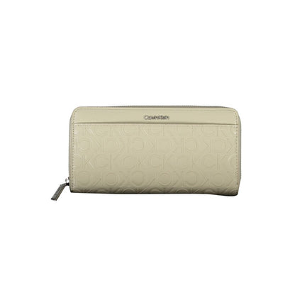 Calvin Klein Beige Polyethylene Leather Effect Women Wallet