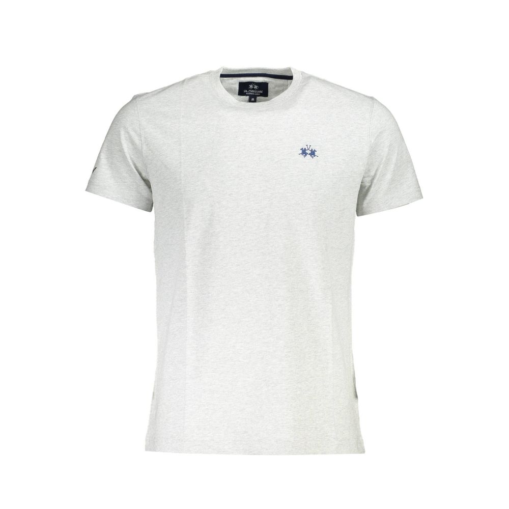 T-Shirt by La Martina for men in cotton brown, gray & print features a plush silhouette, showcasing a sophisticated crew neckline and for a truly plush finish.