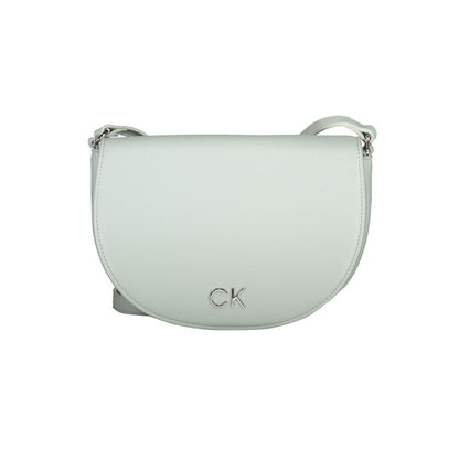 Calvin Klein Light Blue Faux Leather Small Crossbody Handbag