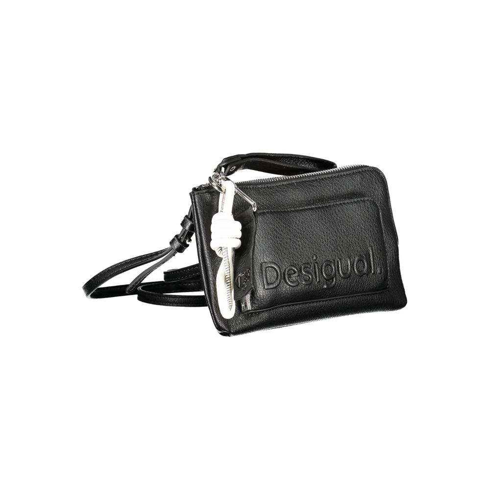 Desigual Black Textured Crossbody Handbag