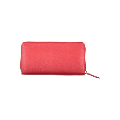 Valentino Bags Red Polyethylene Leather Effect Wallet