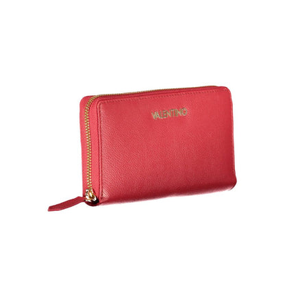 Valentino Bags Red Polyethylene Leather Effect Wallet