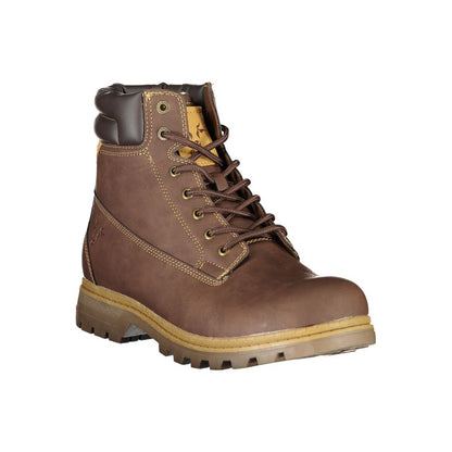 Carrera Marrone Poliestere Men Ankle Boot