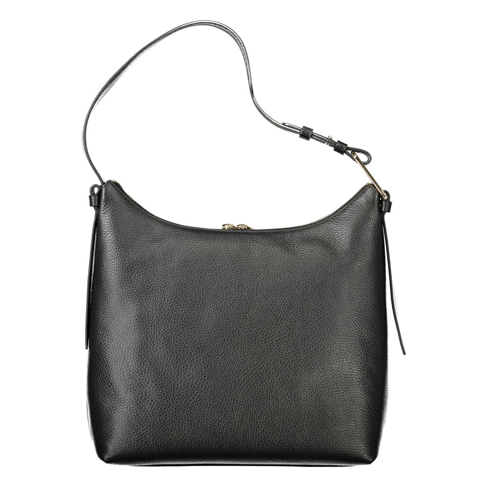 Coccinelle Black Leather Malory Shoulder Handbag