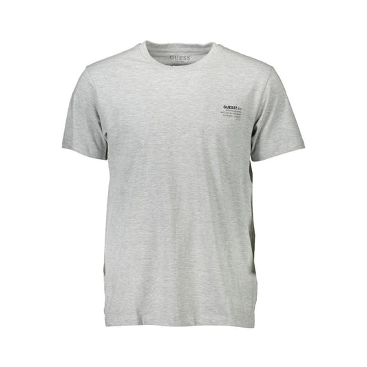 T-Shirt by Guess Jeans for men in viscose cotton brown, gray & print showcases a dramatic silhouette, elegantly detailed with a dramatic crew neckline and for a truly dramatic finish.