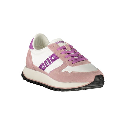 Blauer White Leather Women Sneaker