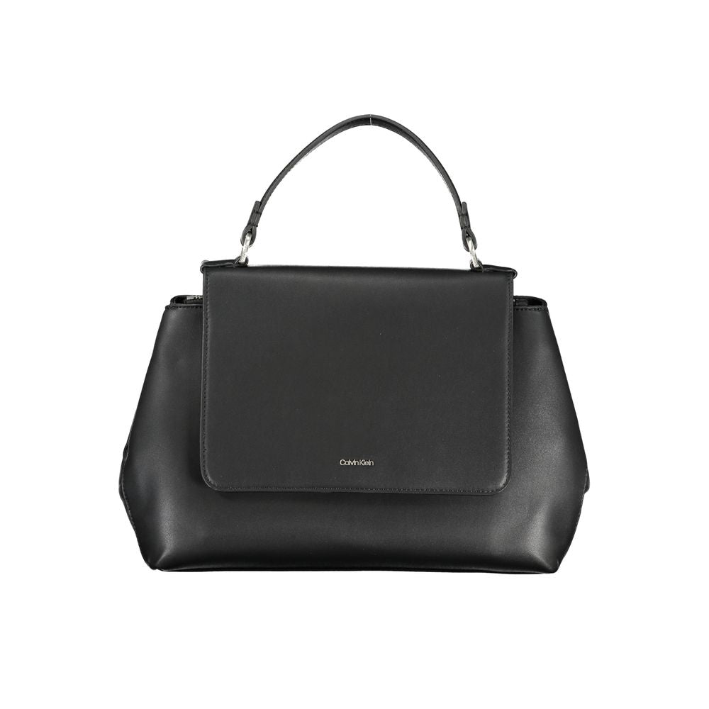 Calvin Klein Black Faux Leather Handbag