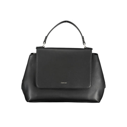 Calvin Klein Black Faux Leather Handbag
