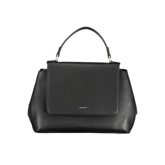 Calvin Klein Black Faux Leather Handbag