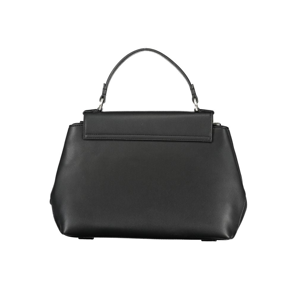 Calvin Klein Black Faux Leather Handbag