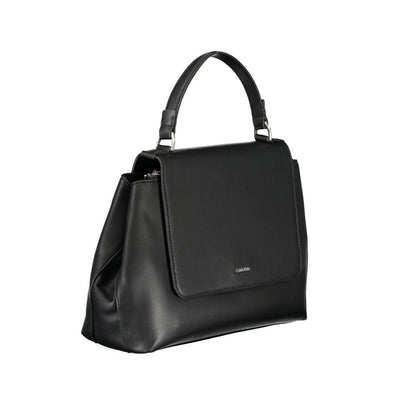 Calvin Klein Black Faux Leather Handbag