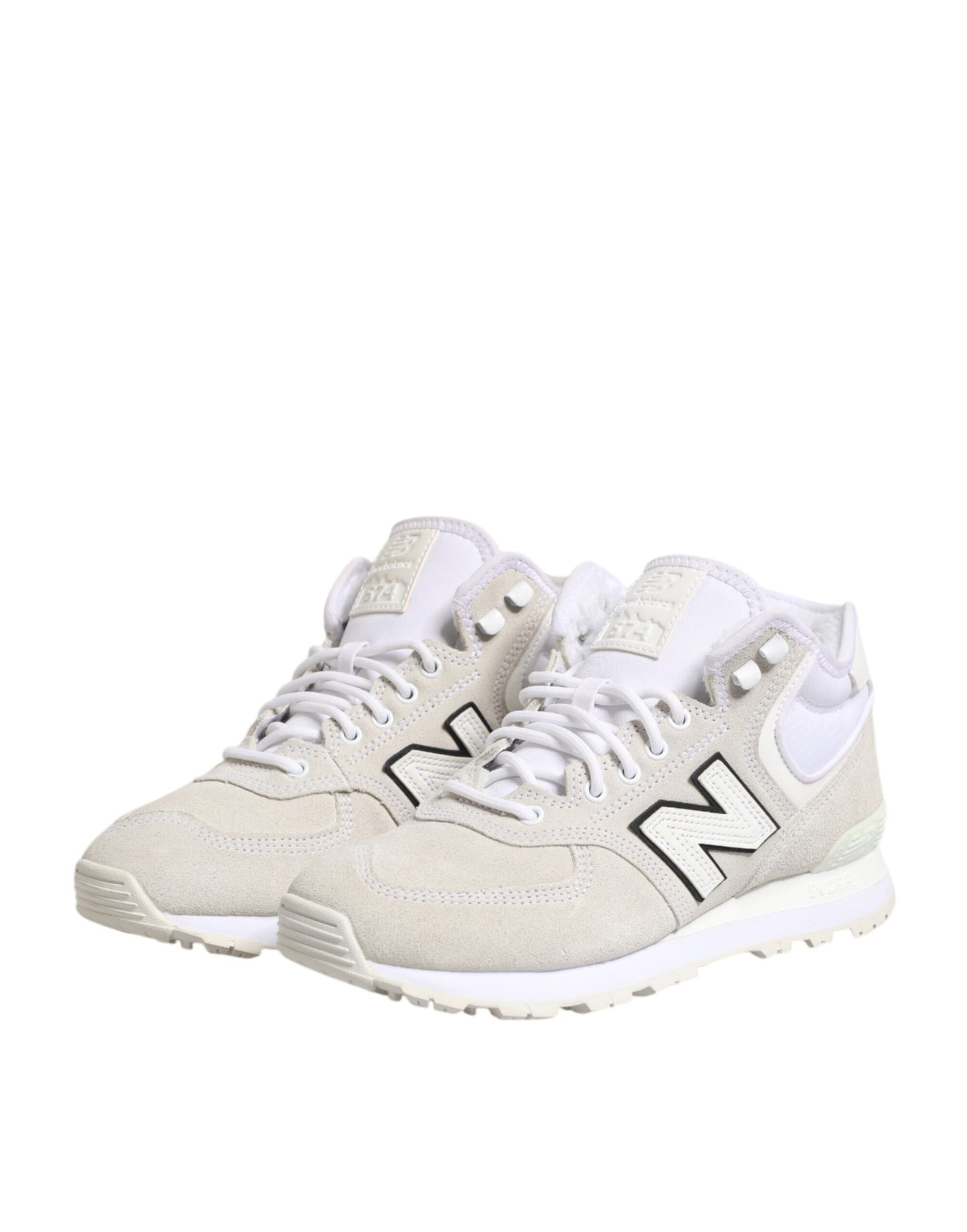 New Balance Off White Suede Sneakers Shoes