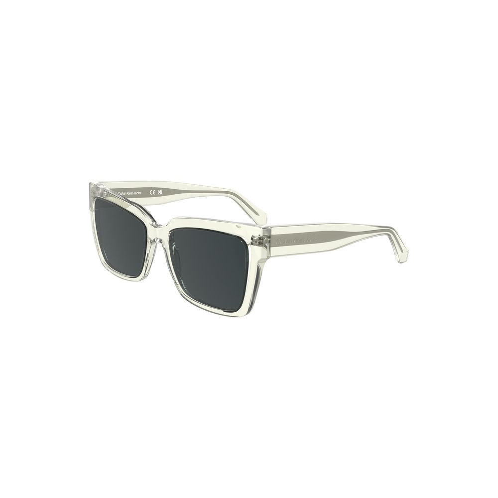 Calvin Klein Transparent Plastic Sunglasses