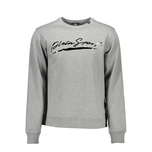 Plein Sport Brown Cotton Men Sweater