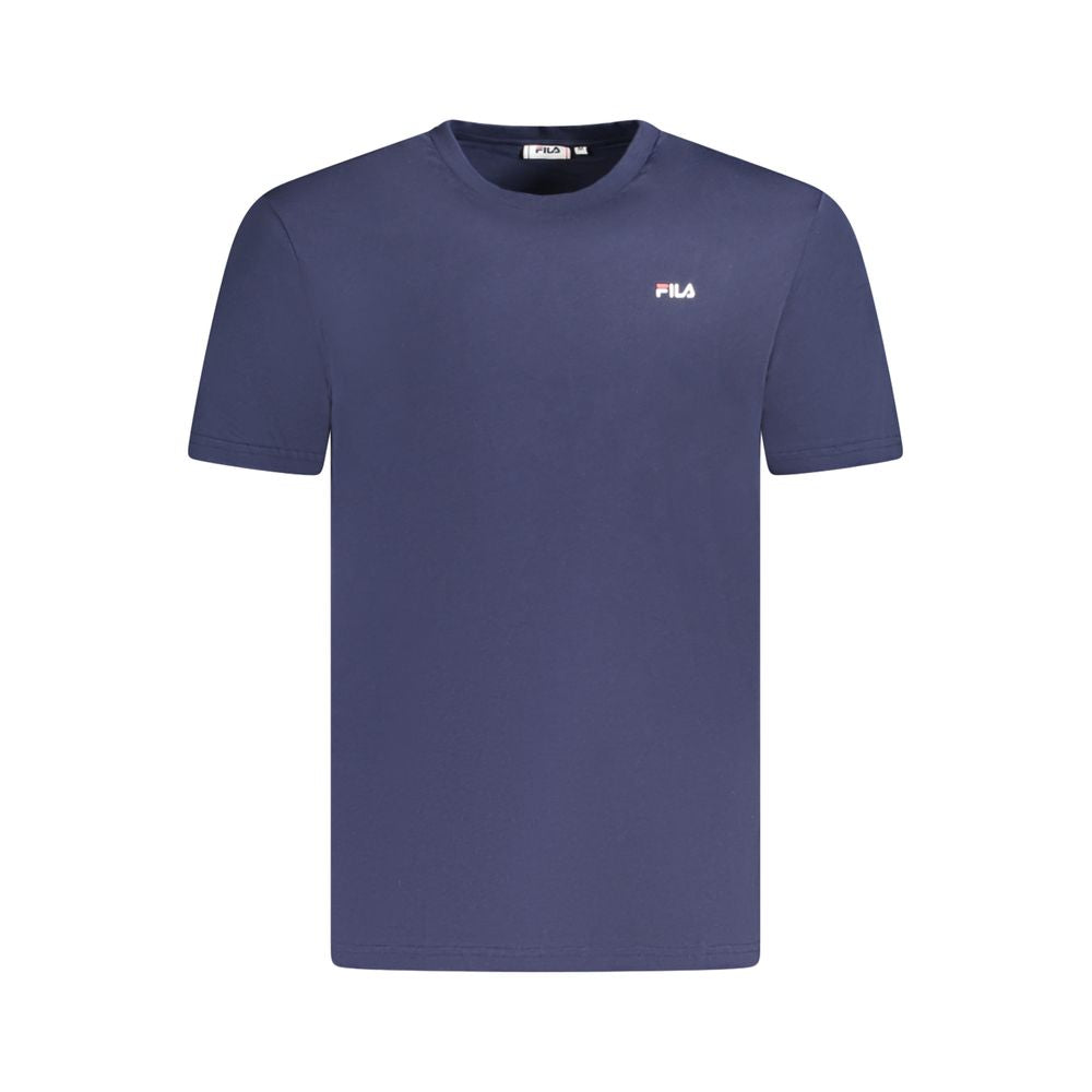 T-Shirt by Fila for men in organic cotton blue & print features an on trend silhouette, perfectly showcasing a on trend and crew neckline for an elevated aesthetic.