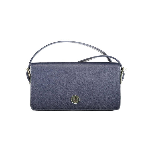 Tommy Hilfiger Blue Faux Leather Convertible Handbag